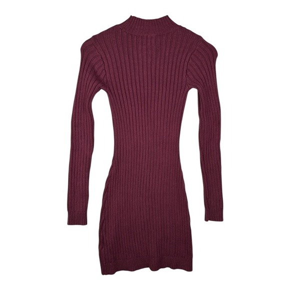 Hollister Womens Maroon Sweater Dress‎ Size XS - Picture 2 of 6